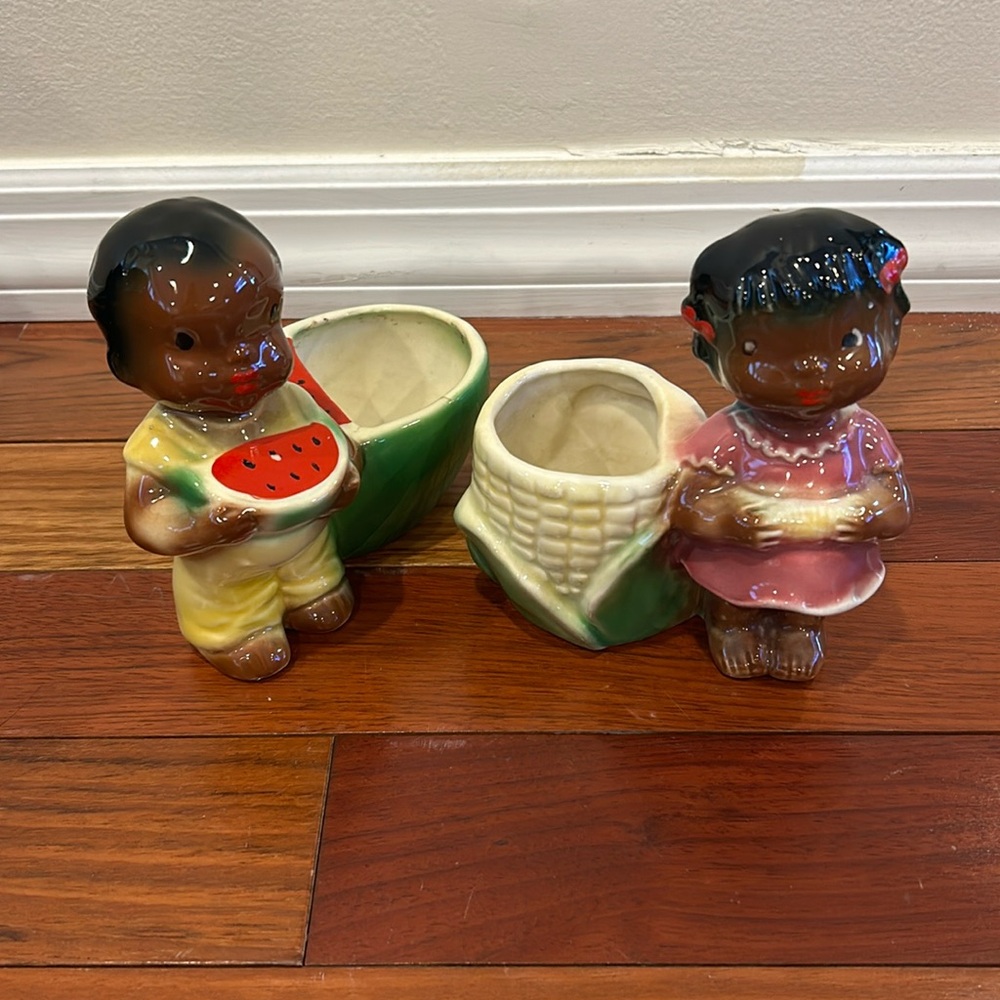 Vntg Americana planters boy and girl
